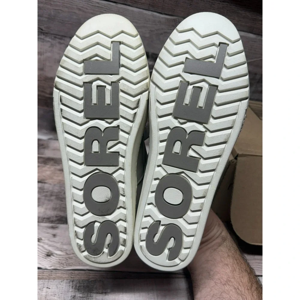 Sorel‎ Women Campsneak Leather Waterproof Shoes Gray 6.5